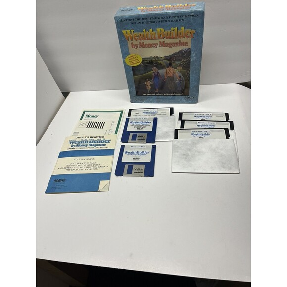 Wealth Builder By Money Magazine - Reality Technologies - IBM PC, XT - Vintage - Picture 1 of 4